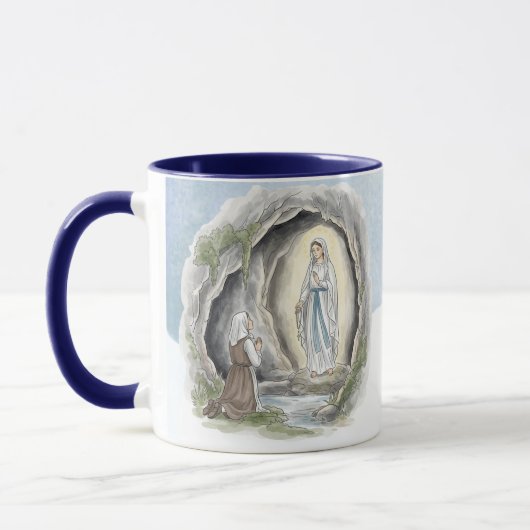 Our Lady of Lourdes, Catholic Mug マグカップ (左)