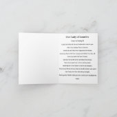 Our Lady of Lourdes Folded Greeting Card カード (内部)