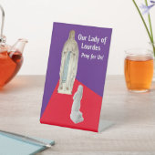 Our Lady of Lourdes Folded Greeting Card 台座サイン (インサイチュ)