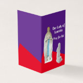 Our Lady of Lourdes Prayer Card (外部)