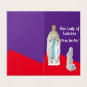 Our Lady of Lourdes Prayer Card (外部フラット)