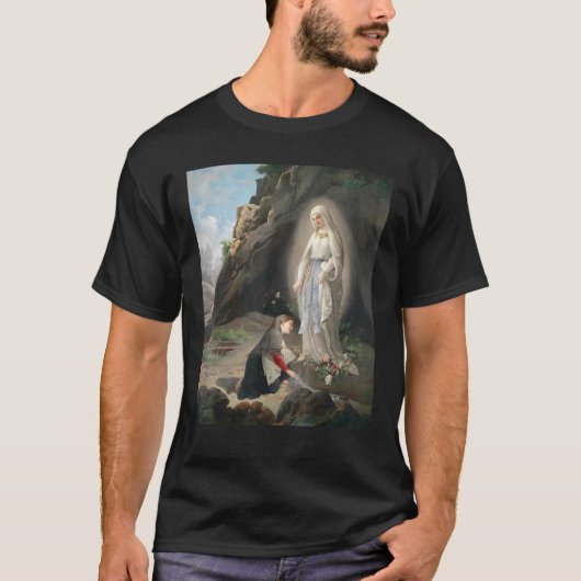 Our Lady Of Lourdes St Bernadette Immaculate Mary  Tシャツ (正面)