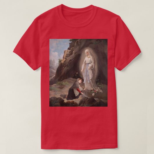 Our Lady of Lourdes St Bernadette Immaculate Mary  Tシャツ (デザイン正面)