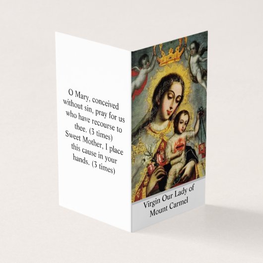 Our Lady of Mount Carmel Prayer Card  (外部)