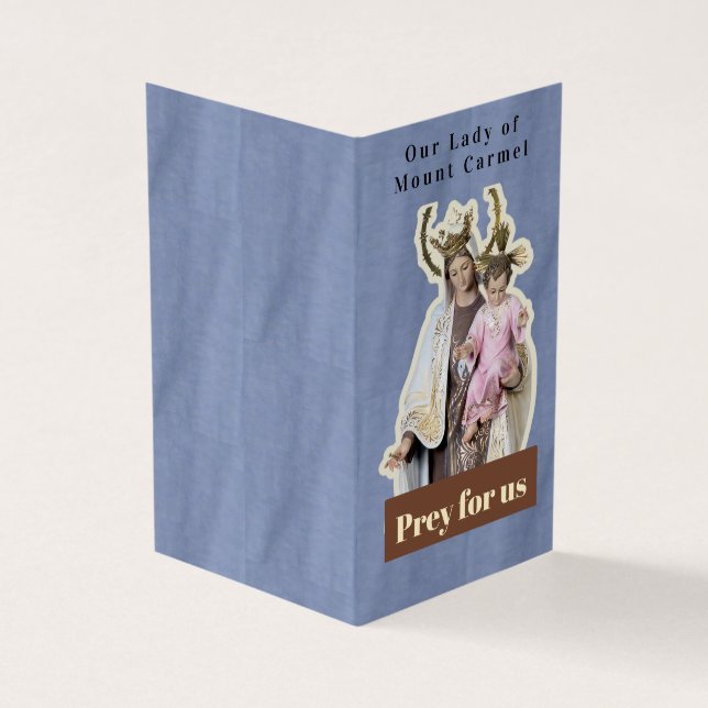 Our Lady of Mount Carmel Prayer Card (外部)