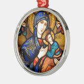 our lady of perpetual help メタルオーナメント (左)