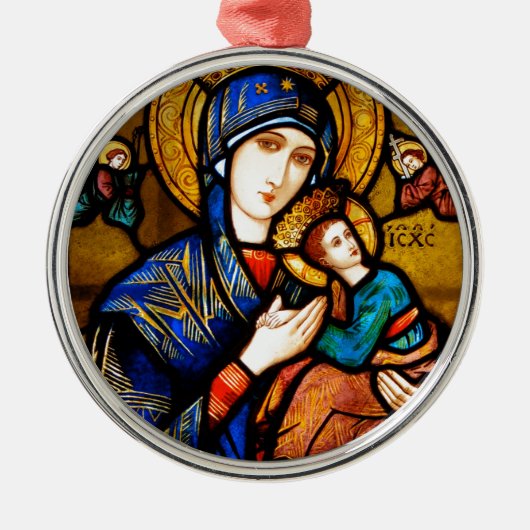 our lady of perpetual help メタルオーナメント (正面)