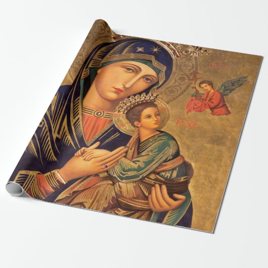 Our Lady Of Perpetual Help ラッピングペーパー (アンロールド)