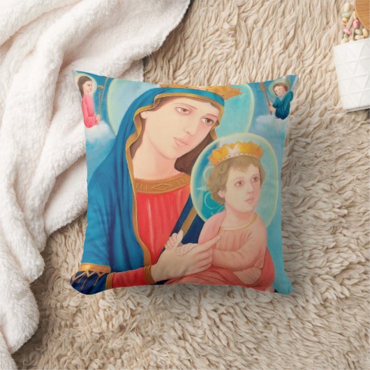 Our Lady of Perpetual Help Catholic クッション (ブランケット)