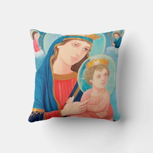 Our Lady of Perpetual Help Catholic クッション (裏面)