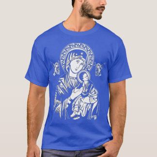 Our Lady Of Perpetual Help on navy 1 Tシャツ