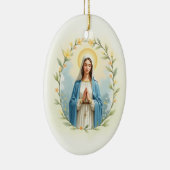 Our Lady of the Rosary God's Peace and Blessings セラミックオーナメント (右)