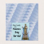 Our Lady of the Snows Prayer Card (外部フラット)