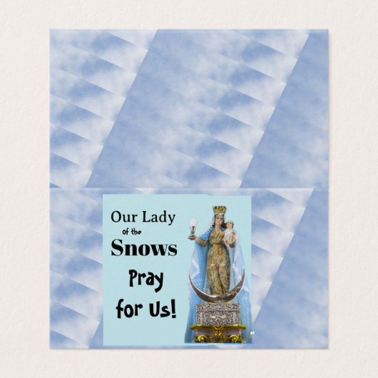  Our Lady of the Snows Prayer Card (外部フラット)