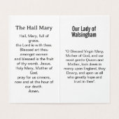 Our Lady of Walsingham Prayer Card (内部フラット)