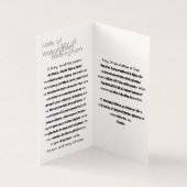 OUR LADY OF WALSINGHAM Prayer Card (内部)