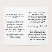 Our Lady Undoer of knots Prayer Card (内部フラット)