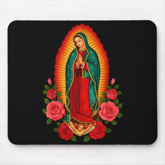 Our Lady Virgen De Guadalupe Saint Virgin Mary - C マウスパッド (正面)