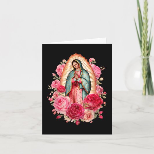 Our Lady Virgen De Guadalupe Saint Virgin Mary Nk  カード (正面)
