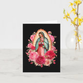 Our Lady Virgen De Guadalupe Saint Virgin Mary Nk  カード (黄色い花)