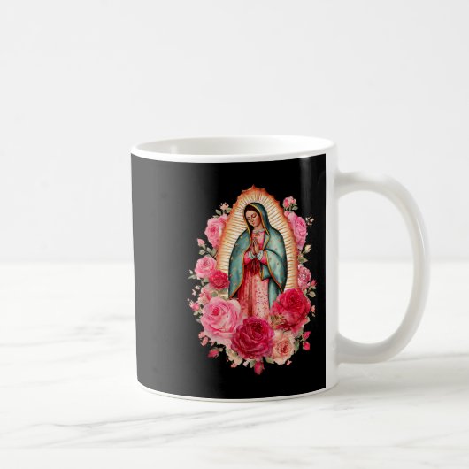 Our Lady Virgen De Guadalupe Saint Virgin Mary Nk  コーヒーマグカップ (右)