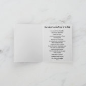 Our Lafy of LourdesFolded Greeting Card カード (内部)