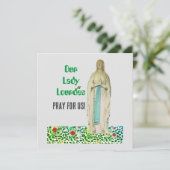 Our Lafy of LourdesFolded Greeting Card カード (スタンド正面)
