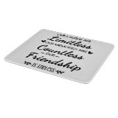 Our Laughs Are Limitless Friendship Quote カッティングボード (角)