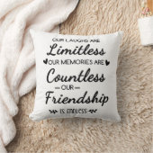 Our Laughs Are Limitless Friendship Quote クッション (ブランケット)
