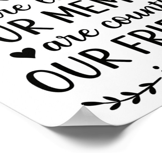 Our Laughs Are Limitless Friendship Quote  ポスター (角)