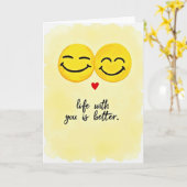 Our Life Is Better Together Card カード (黄色い花)
