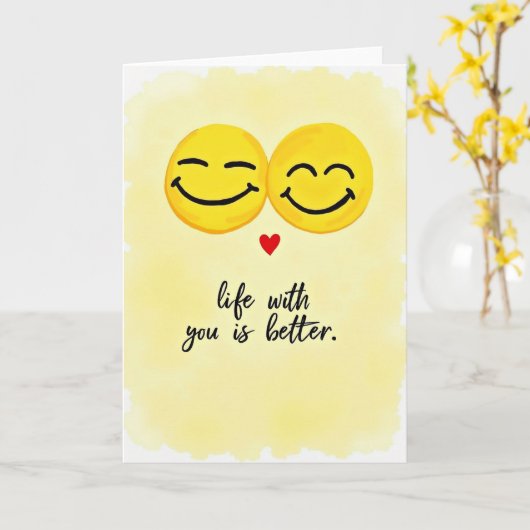 Our Life Is Better Together Card カード (黄色い花)