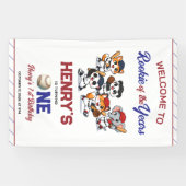 Our Little Animals Baseball 1st Birthday Party 横断幕 (横)