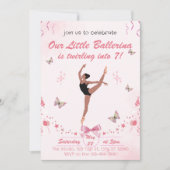 Our Little Ballerina Birthday Invitation 招待状 (正面)