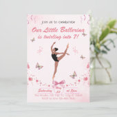Our Little Ballerina Birthday Invitation 招待状 (スタンド正面)