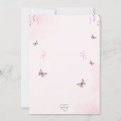 Our Little Ballerina Birthday Invitation 招待状 (裏面)