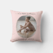 Our Little Ballerina Pale Pink  クッション (正面)