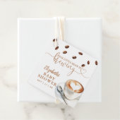 Our Little Bean Is Brewing Coffee Baby Shower フェイバータグ (インサイチュ)