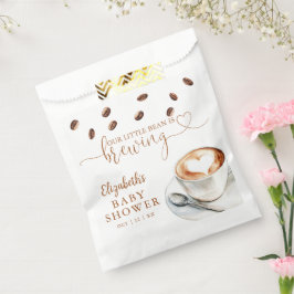 Our Little Bean Is Brewing Coffee Baby Shower フェイバーバッグ