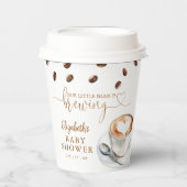 Our Little Bean Is Brewing Coffee Baby Shower 紙コップ (正面)