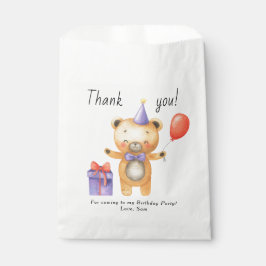 Our Little Bear is turning one Kids Birthday フェイバーバッグ