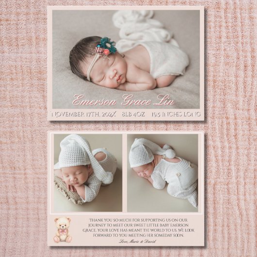 Our Little Bear Pink 3 Photo 出産報告