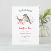 Our little birdie birthday invitation 招待状 (スタンド正面)