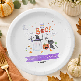 Our Little Boo 1歳の誕生日 おたんじょうびプレート ペーパープレート