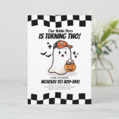 Our Little Boo is turning 2 Birthday Invitation 招待状 (スタンド正面)