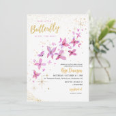 Our Little Butterfly Baby Shower Invitation 招待状 (スタンド正面)