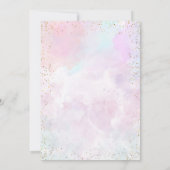 Our Little Butterfly Gold Glitter Invitation 招待状 (裏面)