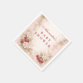 Our Little Cherry Blossom Baby Shower スタンダードカクテルナプキン (角)