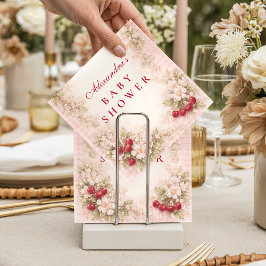 Our Little Cherry Blossom Baby Shower スタンダードカクテルナプキン