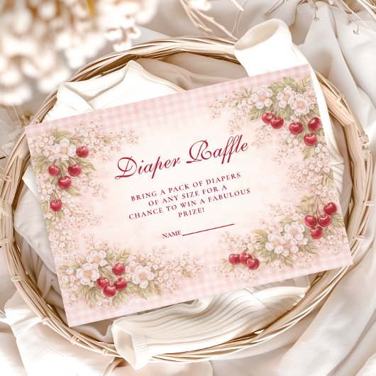 Our Little Cherry Blossom Diapper Raffle エンクロージャーカード